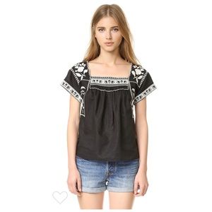Madewell Embroidered Wildfield Top